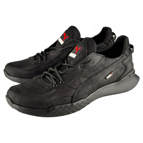 Кросівки Чоловічі шкіряні ICEFIELD 104 чорний