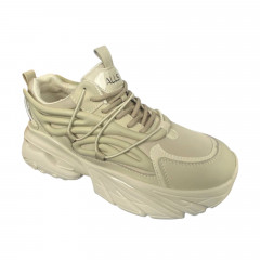 Кроссовки женские ALLSY CS-55-2 бежевые