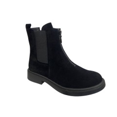 Черевики жіночі замшеві ILONA 743/826 чорні байка