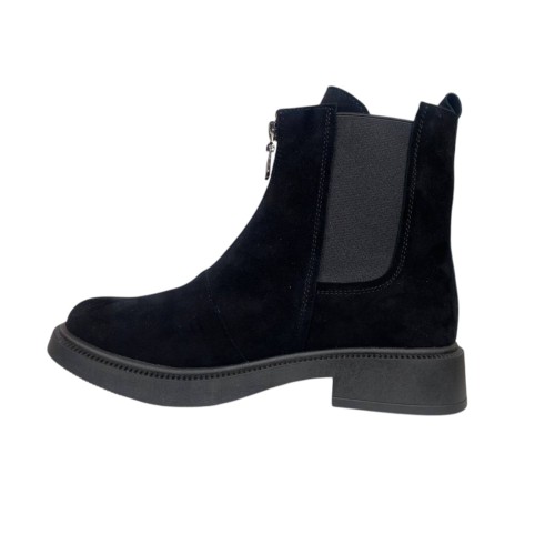 Черевики жіночі замшеві ILONA 743/826 чорні байка