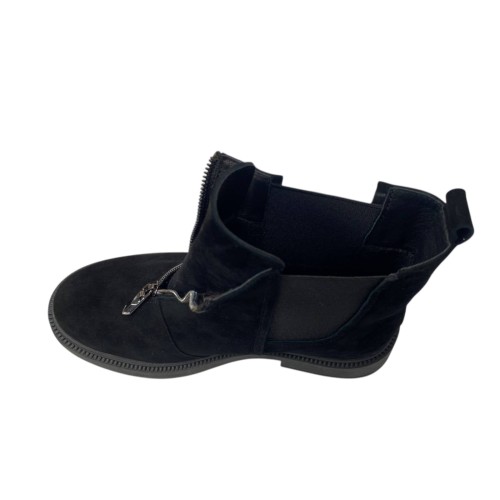 Черевики жіночі замшеві ILONA 743/826 чорні байка