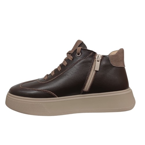 Черевики жіночі шкіряні MASIS 133 25 Modus шоколад хутро