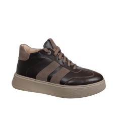 Черевики жіночі шкіряні MASIS 133 25 Modus шоколад хутро