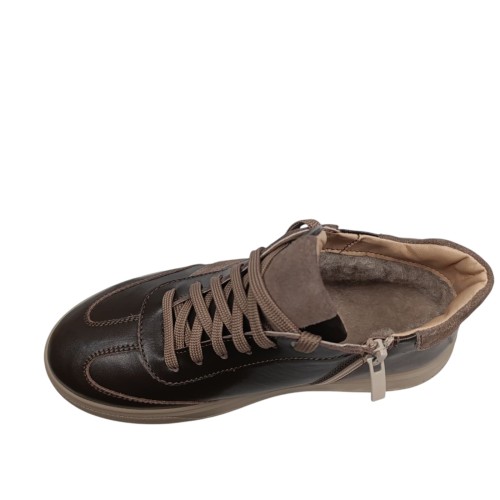 Черевики жіночі шкіряні MASIS 133 25 Modus шоколад хутро