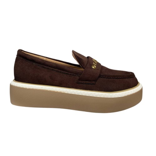 Лофери жіночі замшеві WONEX 197-205 шоколадні