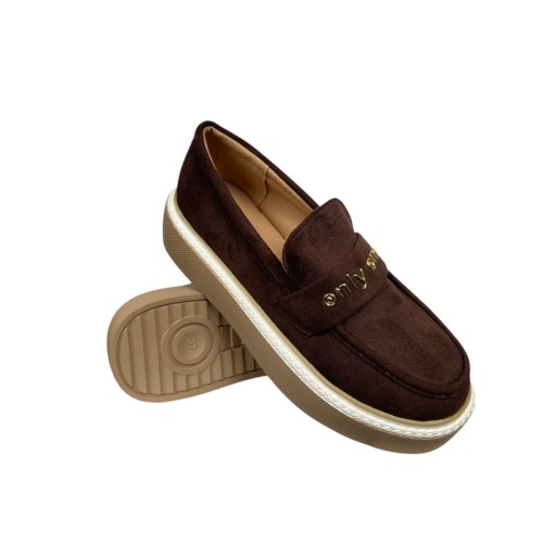 Лофери жіночі замшеві WONEX 197-205 шоколадні