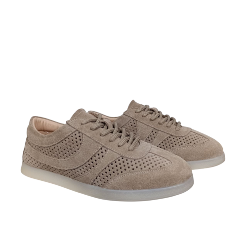 Кеды женские замшевые U.SPIRIT 303 0 07 визон перфорация