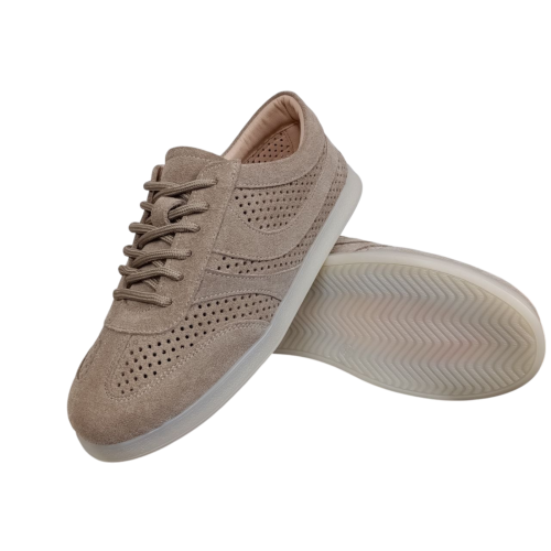 Кеды женские замшевые U.SPIRIT 303 0 07 визон перфорация