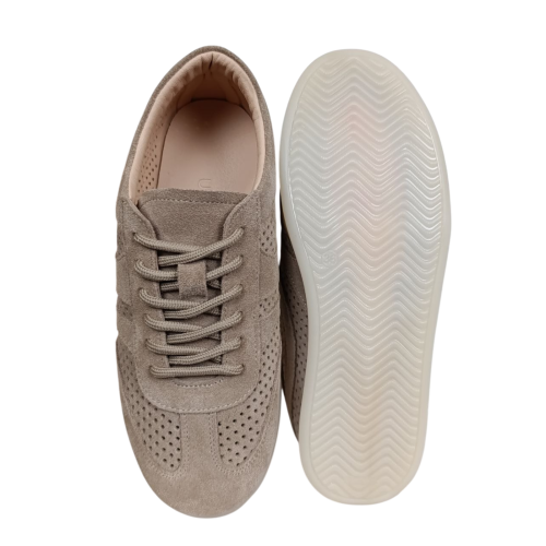 Кеды женские замшевые U.SPIRIT 303 0 07 визон перфорация