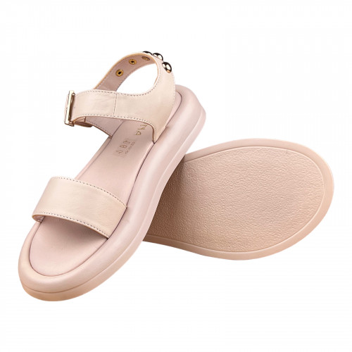 Босоніжки Жіночі шкіряні TEONA 447 пудра