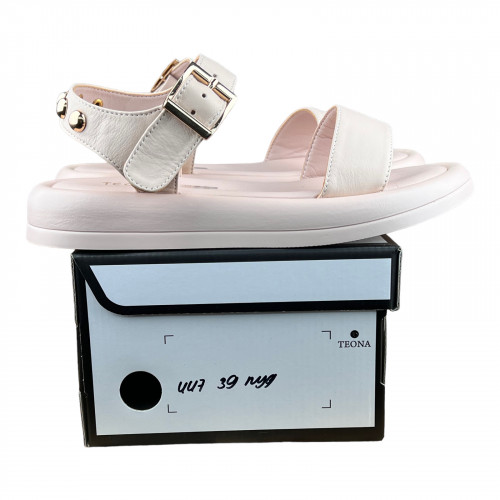 Босоніжки Жіночі шкіряні TEONA 447 пудра