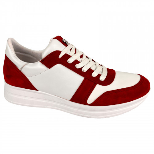 Кроссовки Женские кожаные URBAN 821 красный замш