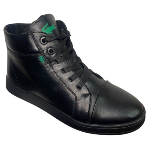 Ботинки подростковые кожаные CAIMAN C 15 черный мех