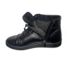 Ботинки подростковые кожаные CAIMAN C 15 черный мех
