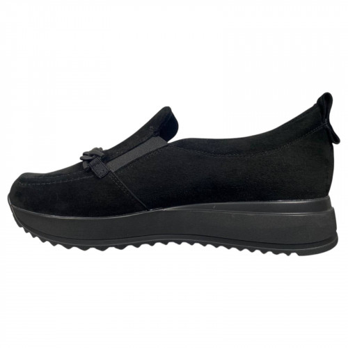 Туфли женские замшевые MADAM 2204 черные