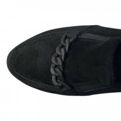 Туфли женские замшевые MADAM 2204 черные