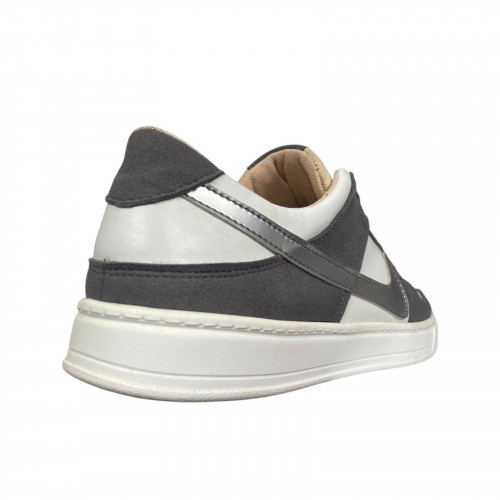 Кеды мужские замш-кожа GULLIVER M31 33 бело-черные