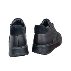 Черевики жіночі шкіряні MASIS 133 01 Modus чорні хутро