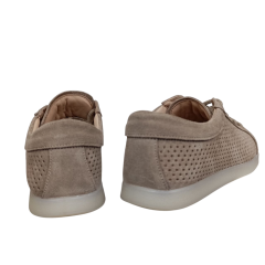 Кеды женские замшевые U.SPIRIT 220-0 07 визон перфорация