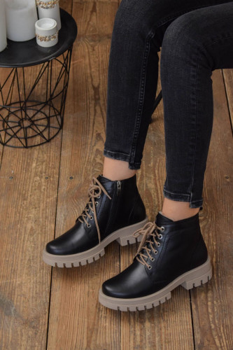 Черевики Жіночі шкіряні KATRIN 137 хутро