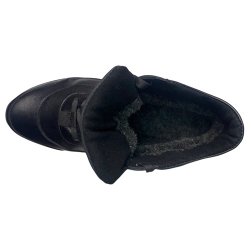 Ботинки мужские кожаные CAIMAN C 6 черный мех