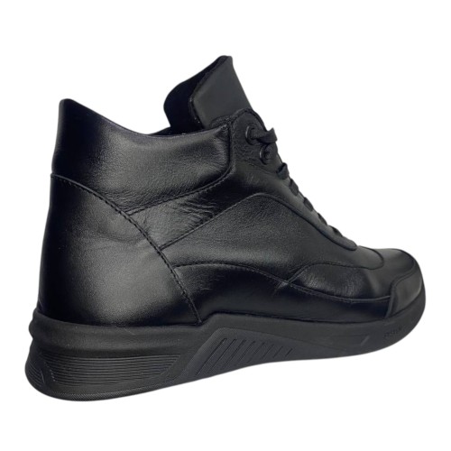 Ботинки мужские кожаные CAIMAN C 6 черный мех