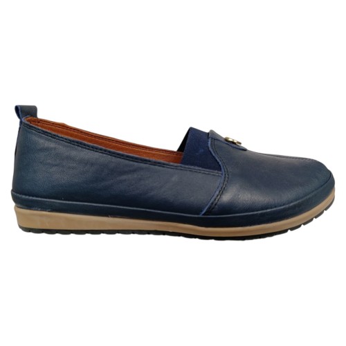 Балетки женские кожаные KEMER 065 07 синие