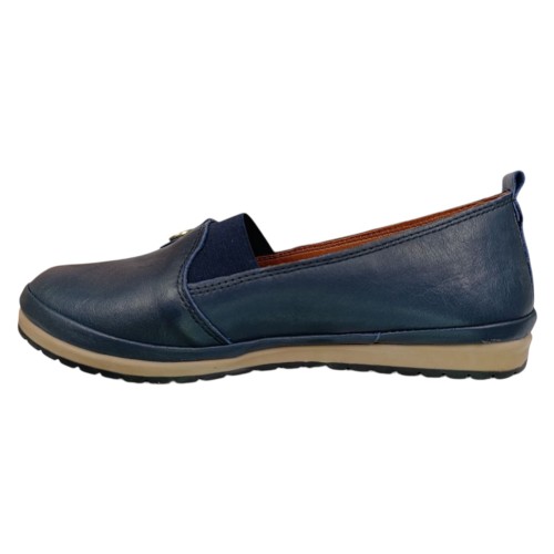 Балетки женские кожаные KEMER 065 07 синие