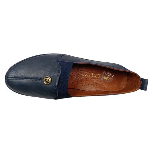 Балетки женские кожаные KEMER 065 07 синие