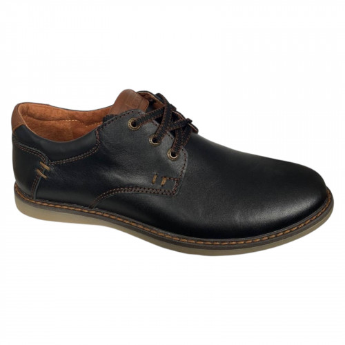 Дерби мужские кожаные SART 715 черные