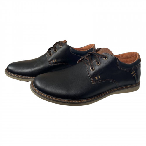 Дерби мужские кожаные SART 715 черные