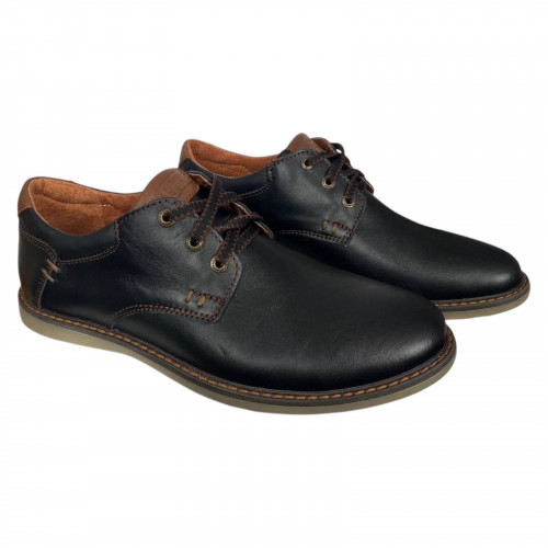Дерби мужские кожаные SART 715 черные