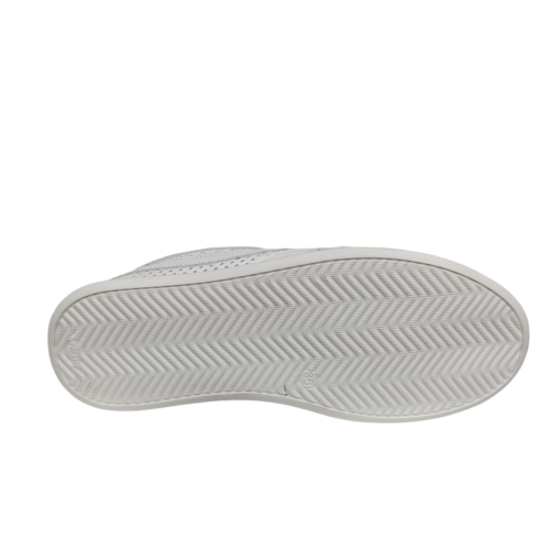 Кеды женские кожаные U.SPIRIT 303-0 05 белые перфорация