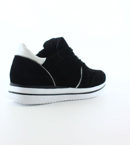 Кроссовки Женские кожаные URBAN 821 замш черный