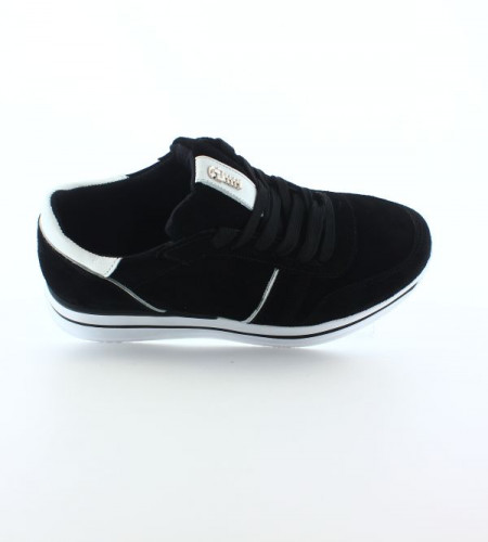 Кроссовки Женские кожаные URBAN 821 замш черный