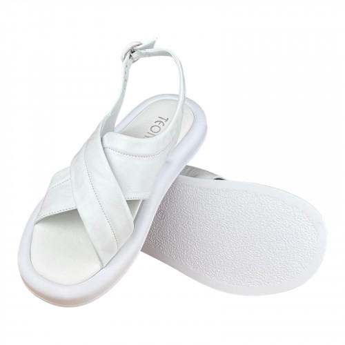 Босоножки Женские кожаные TEONA 295 белый