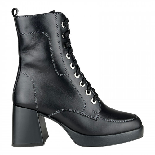 Черевики Жіночі шкіряні ROMAX 3606 чорний хутро