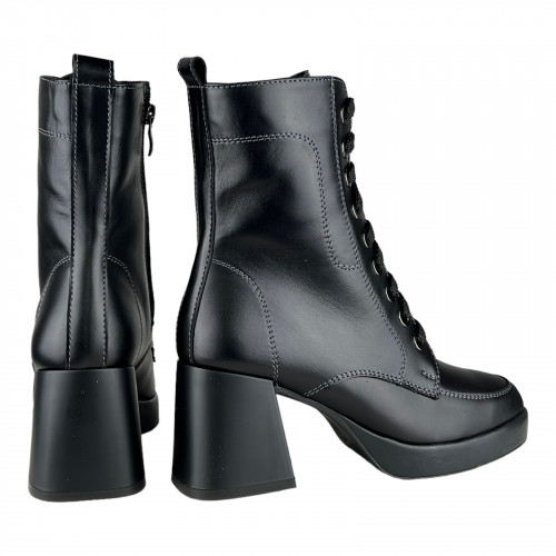 Черевики Жіночі шкіряні ROMAX 3606 чорний хутро