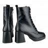 Черевики Жіночі шкіряні ROMAX 3606 чорний хутро