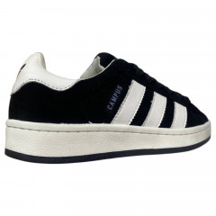 Кеды подростковые замшевые аdidas campus AC305 W/10 черные белые