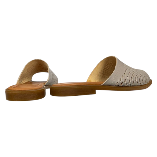 Шльопанці жіночі шкіряні Pandora 10 14 бежеві