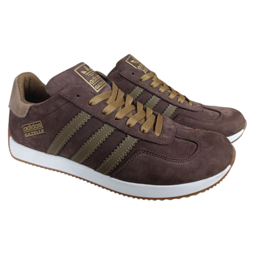 Кросівки чоловічі шкіряні DENAR G1 25 adidas GAZELLE шоколад