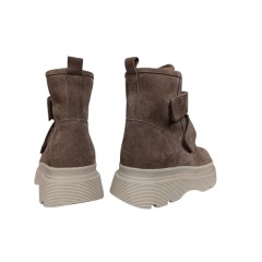 Черевики жіночі замшеві ILONA 592/821 04 беж хутро