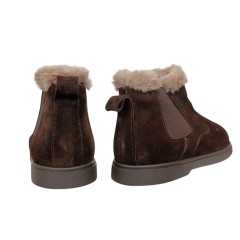 Черевики жіночі замшеві FOOT STEP FOOT STEP 1055 25 коричневі хутро