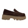 Лоферы женские замшевые WONEX 6172-20 коричневые