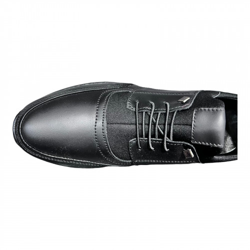 Кроссовки Мужские кожаные KEMER 1974 черный