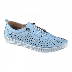 Мокасины Женские кожаные CANBERK 8001 88 голубой