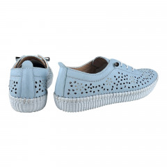 Мокасины Женские кожаные CANBERK 8001 88 голубой