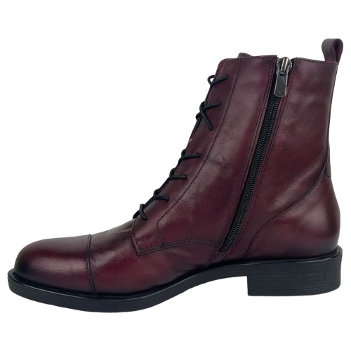 Черевики жіночі шкіряні KENTO 66163 бордовий