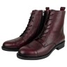 Черевики жіночі шкіряні KENTO 66163 бордовий